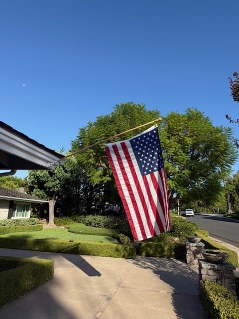 Customer photo review of 3' x 5' American Flag Set