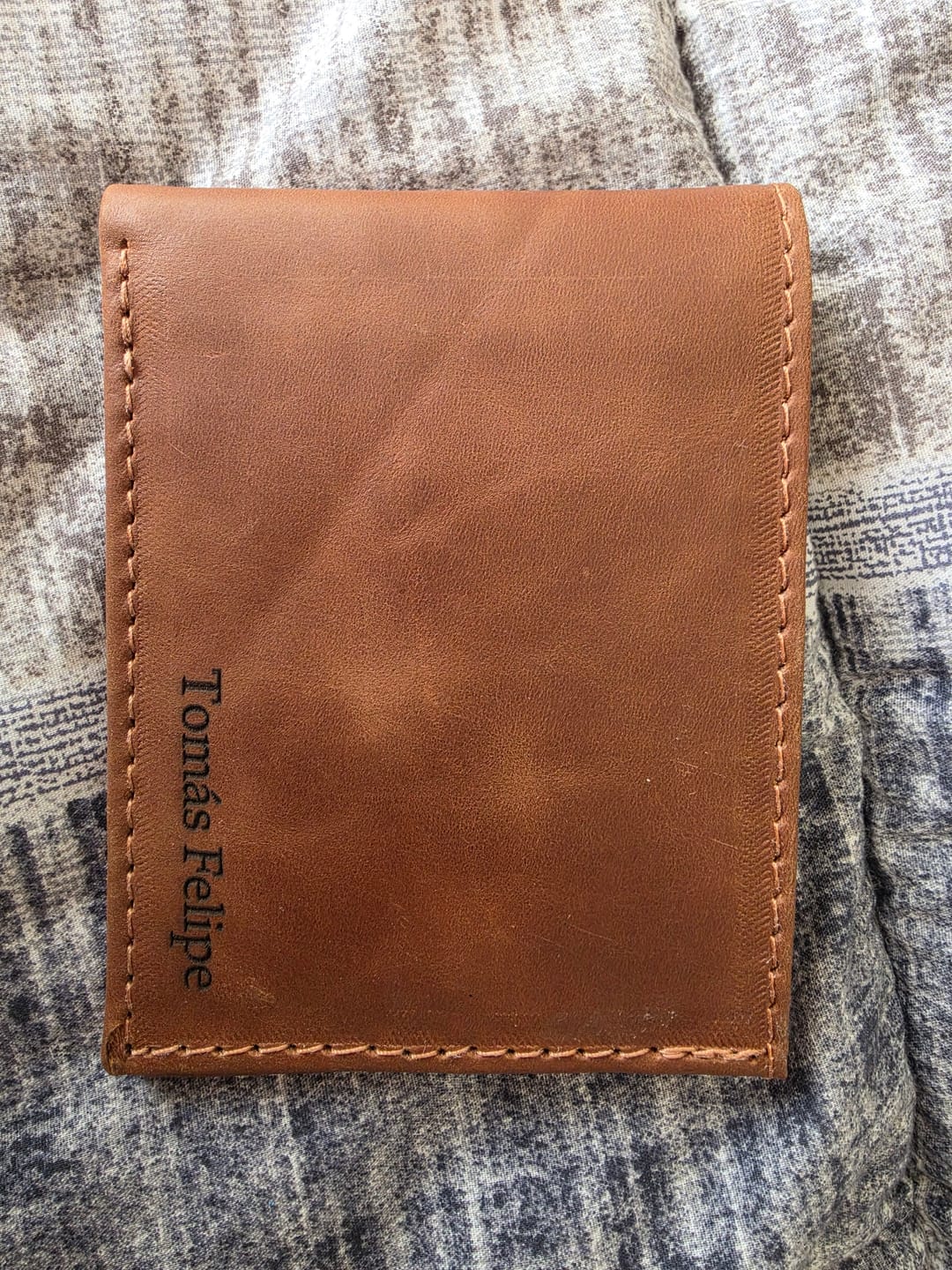 Customer photo review of Billetera "Pucón" Personalizada