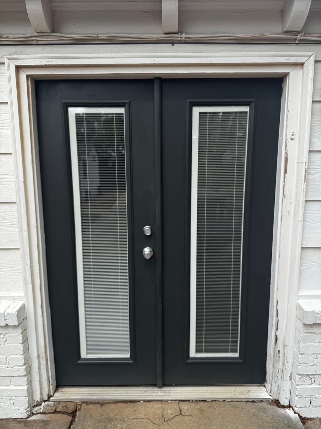 Customer photo review of Raise & Lower Blinds Glass and Frame Kit (Extra Wide Full Sidelite)