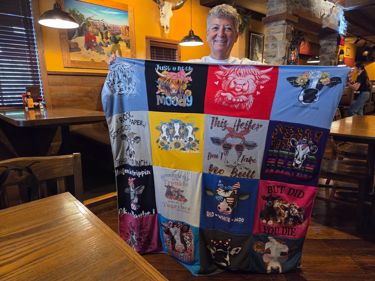 Customer photo review of Project Repat T-Shirt Quilt