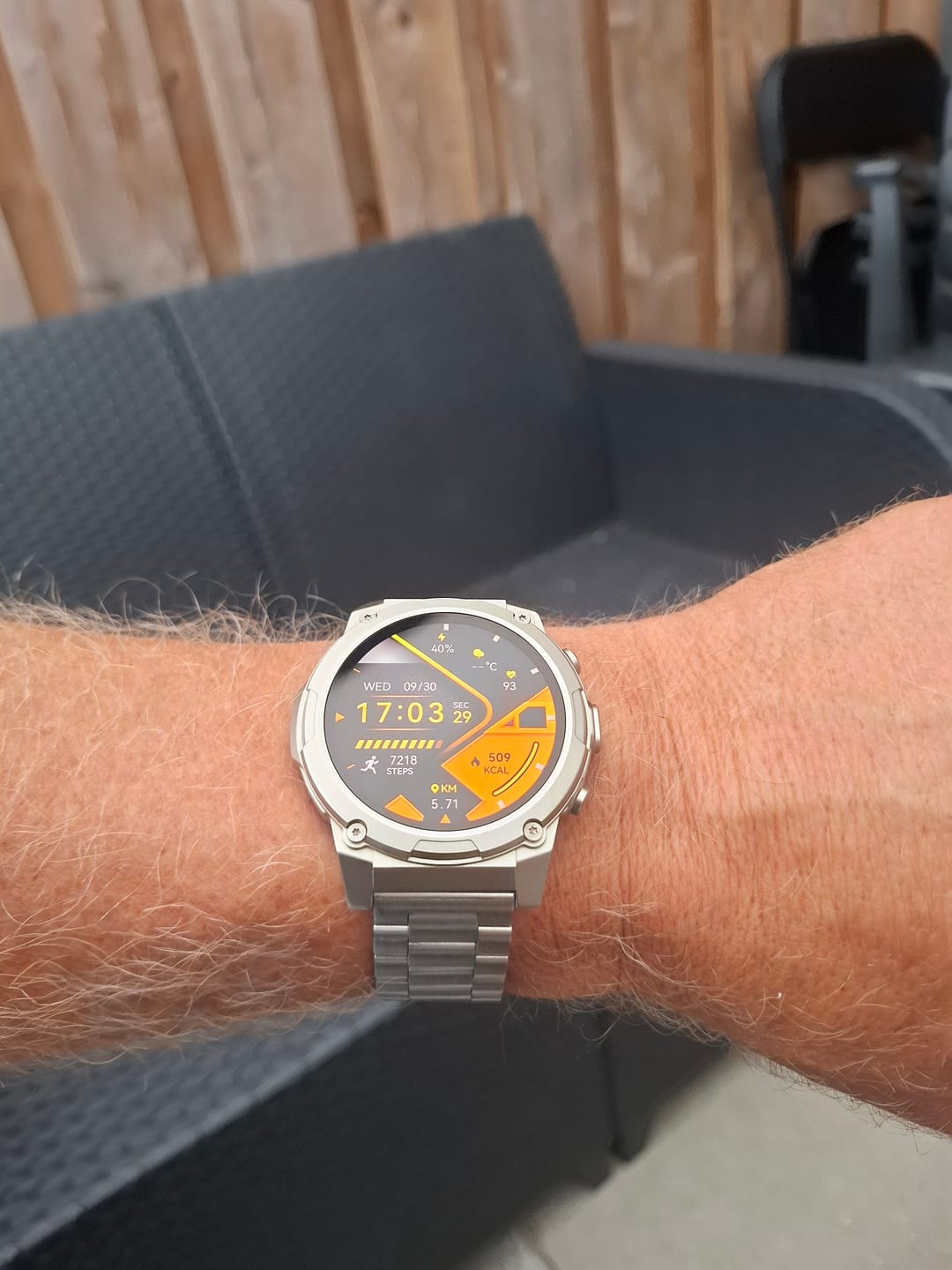 Customer photo review of Stalen bandje Zilver