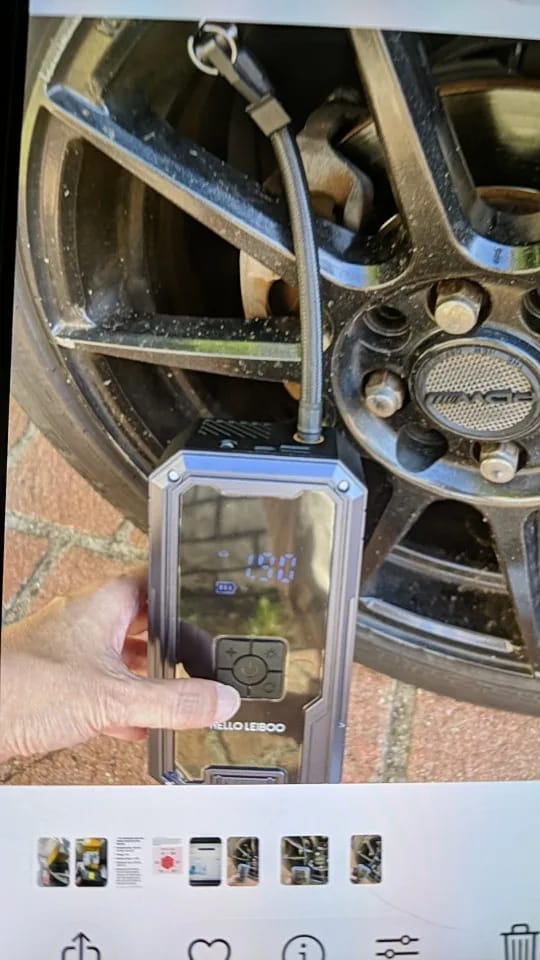 Customer photo review of [Top Rated] Momi's All-in-One Jump Starter - 4 IN 1