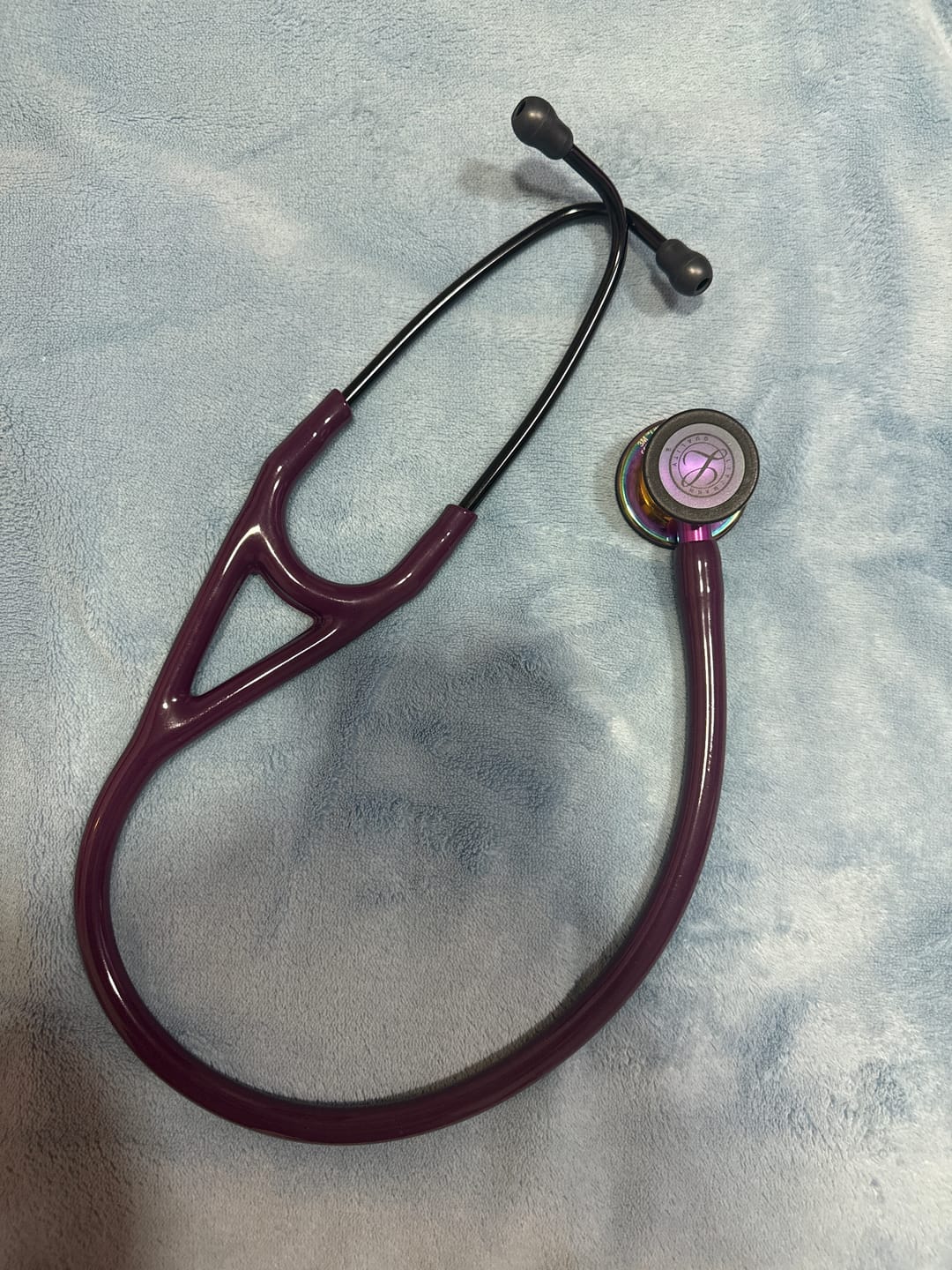 Customer photo review of Littmann Cardiology IV Diagnostic Stethoscope: Polished Rainbow & Plum - Violet Stem 6239