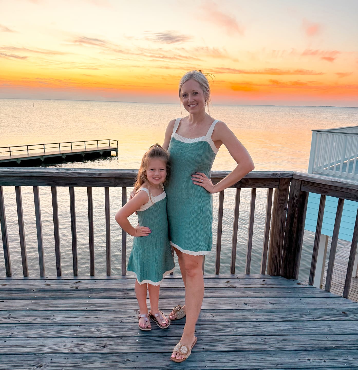 Customer photo review of Women's Morning Fog Knit Dress (runs big, size down)