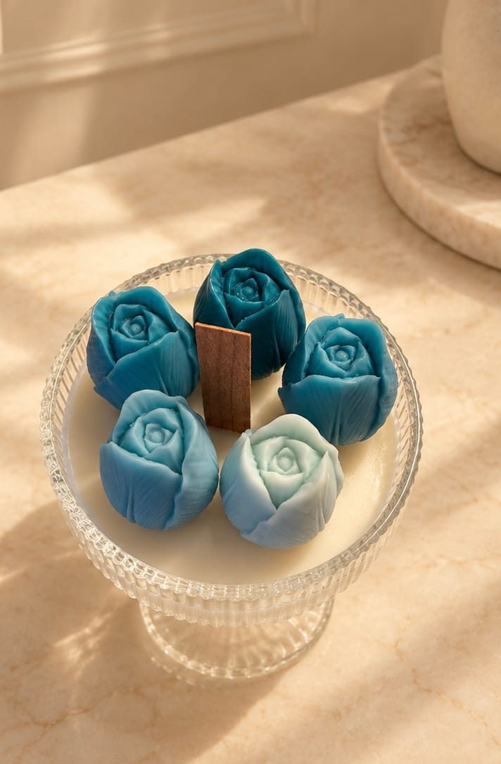 Customer photo review of Colorante líquido para velas AZUL