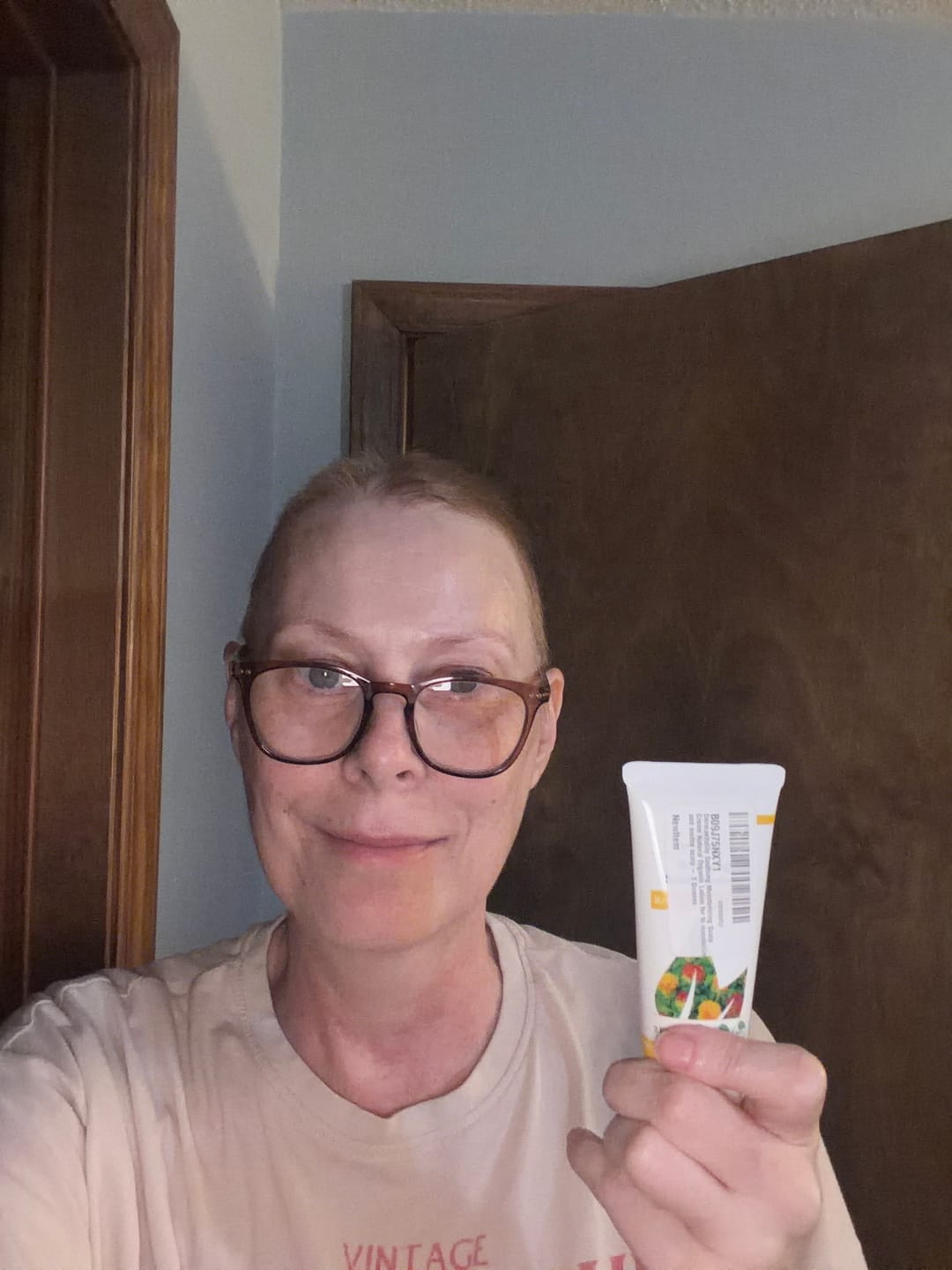 Customer photo review of Best Moisturizer for Chemo Scalp