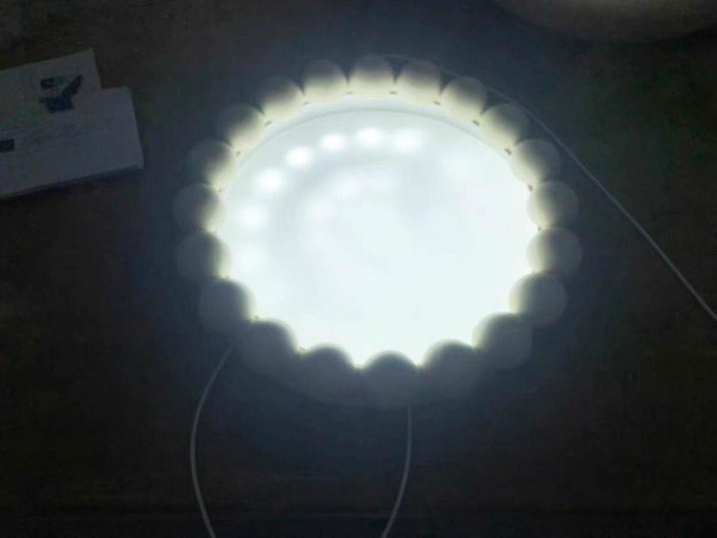 Customer photo review of Round Resin Ceiling Light, Acrylic Diffuser, 44 cm