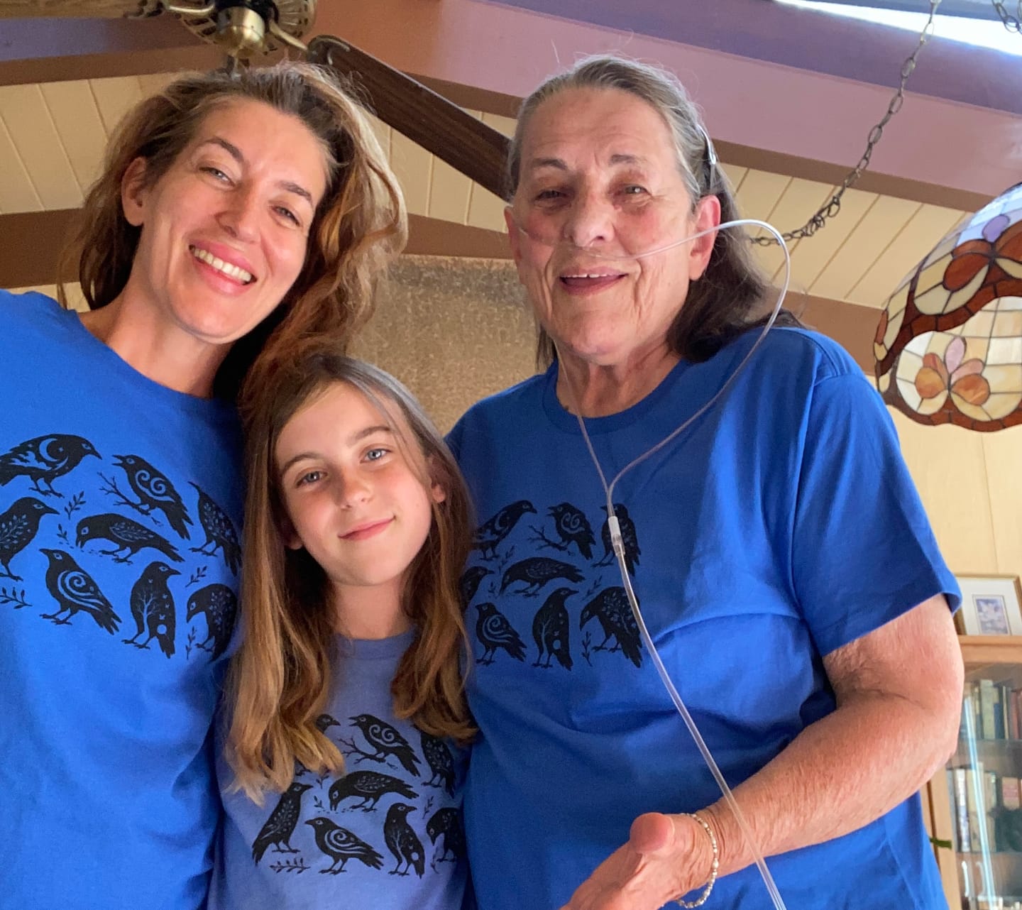 Customer photo review of Folk-Art Crows Youth Tee