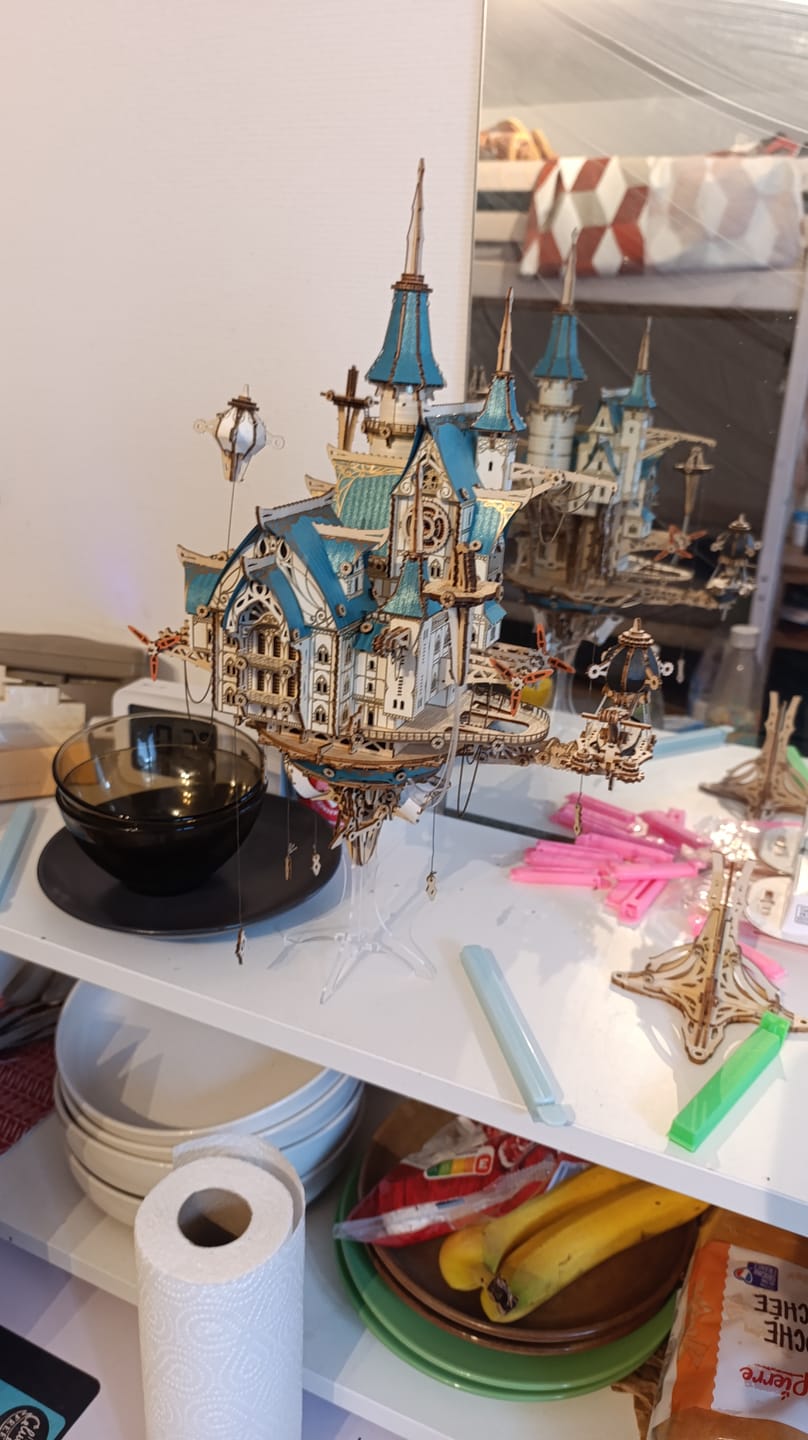Customer photo review of Rokrgeek Fantasy Steam Castle 3D Wooden Puzzle