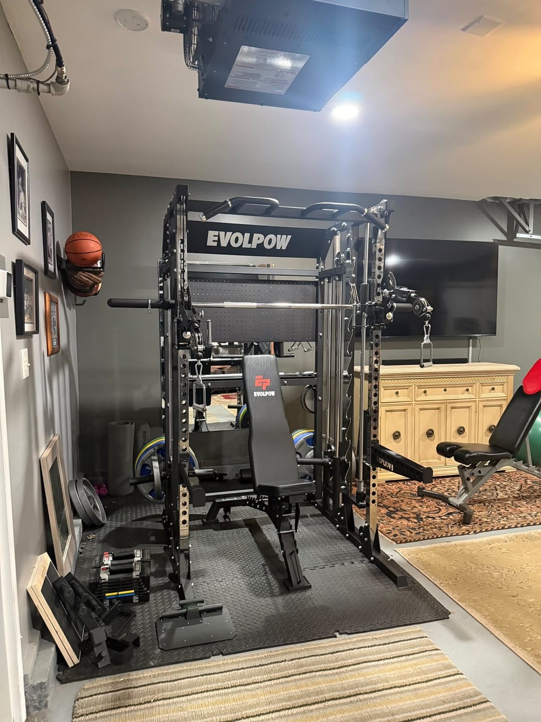 Customer photo review of EVOLPOW M2B Pro Brute All-In-One Smith Machine Home Gym