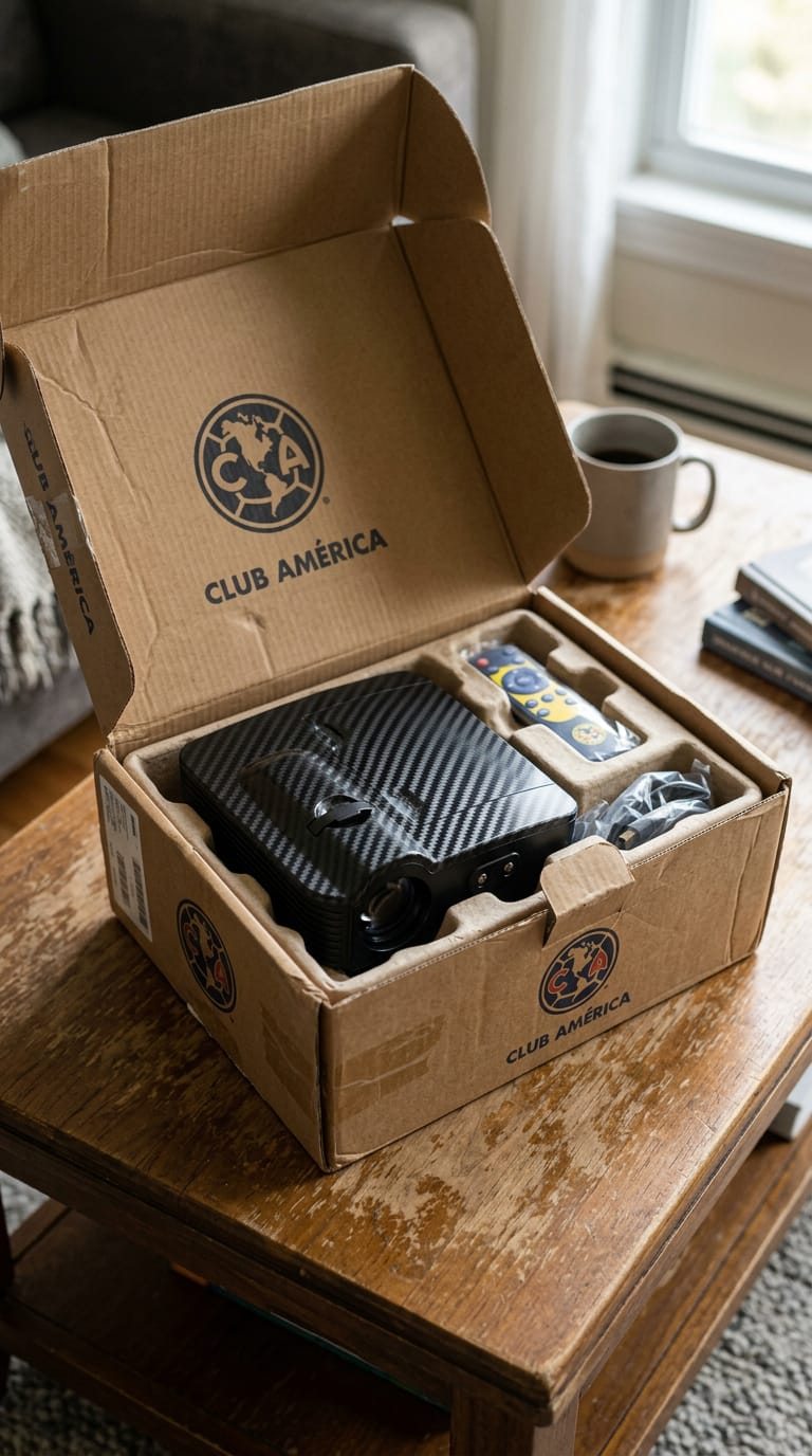 Customer photo review of Proyector para carro de equipo de futbol