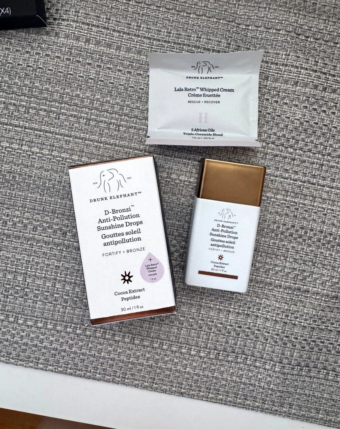 Customer photo review of Drunk Elephant D-Bronzi™ Bronzing Drops with Peptides 1 oz