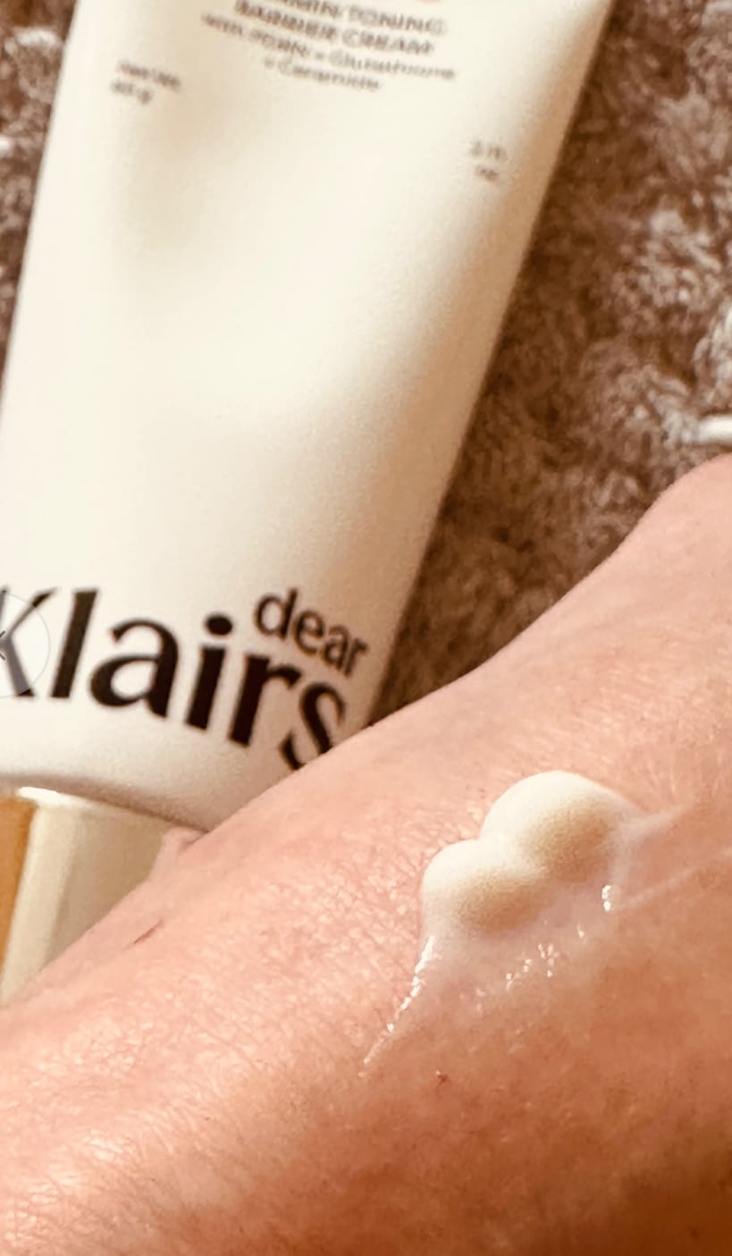 Customer photo review of Vitamin Toning Barrier Cream 60g