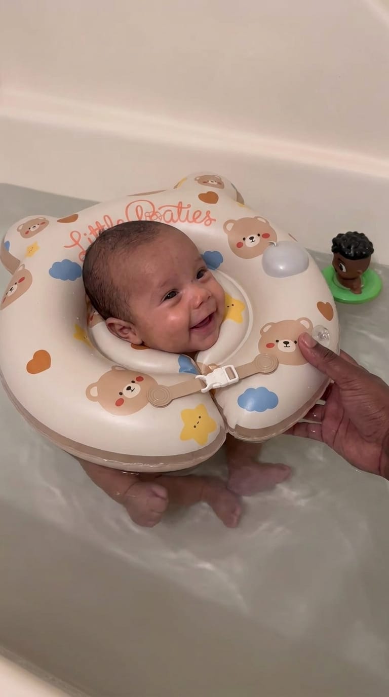 Customer photo review of LittleFloaties Baby Neck Float