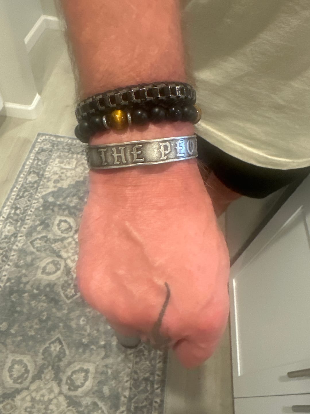 Customer photo review of (NEW) We The People - Stainless Steel Cuff Bracelet