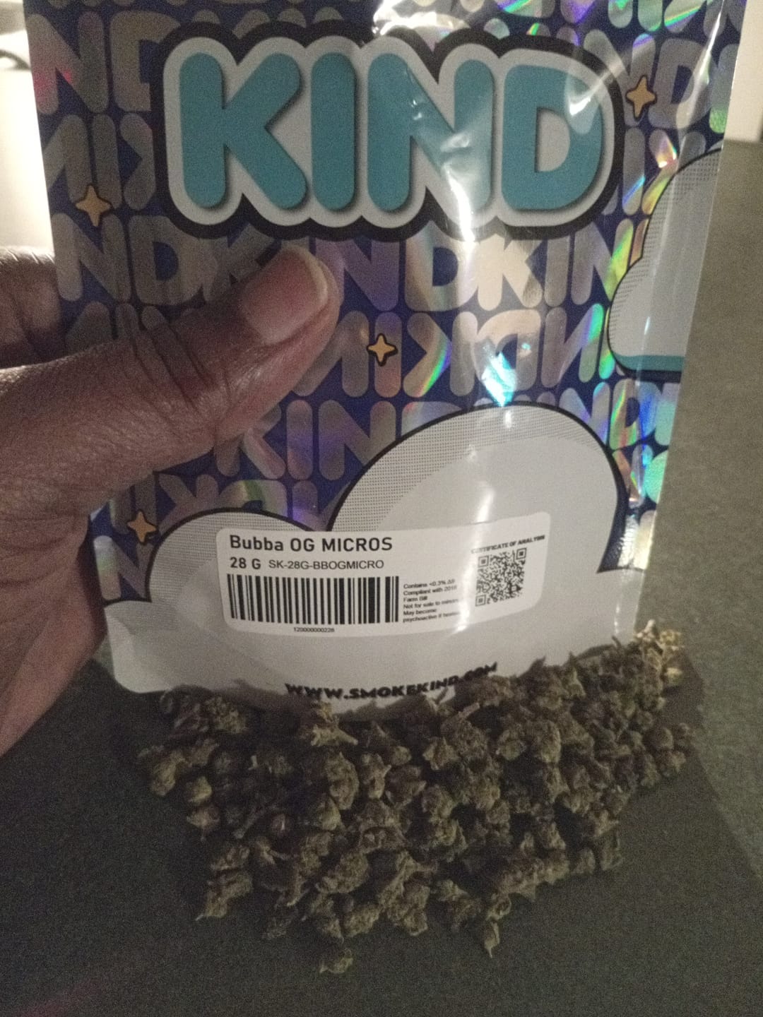 Customer photo review of Bubba OG MICROS - 28 Grams - Indica