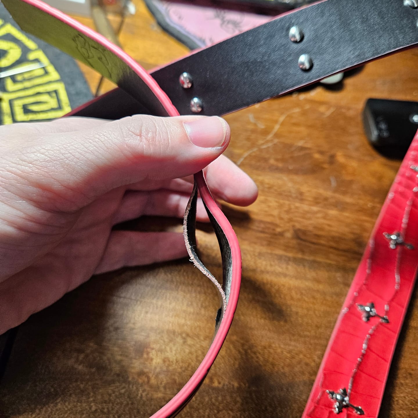 Customer photo review of 'DOWN YOUR THROAT' BELT