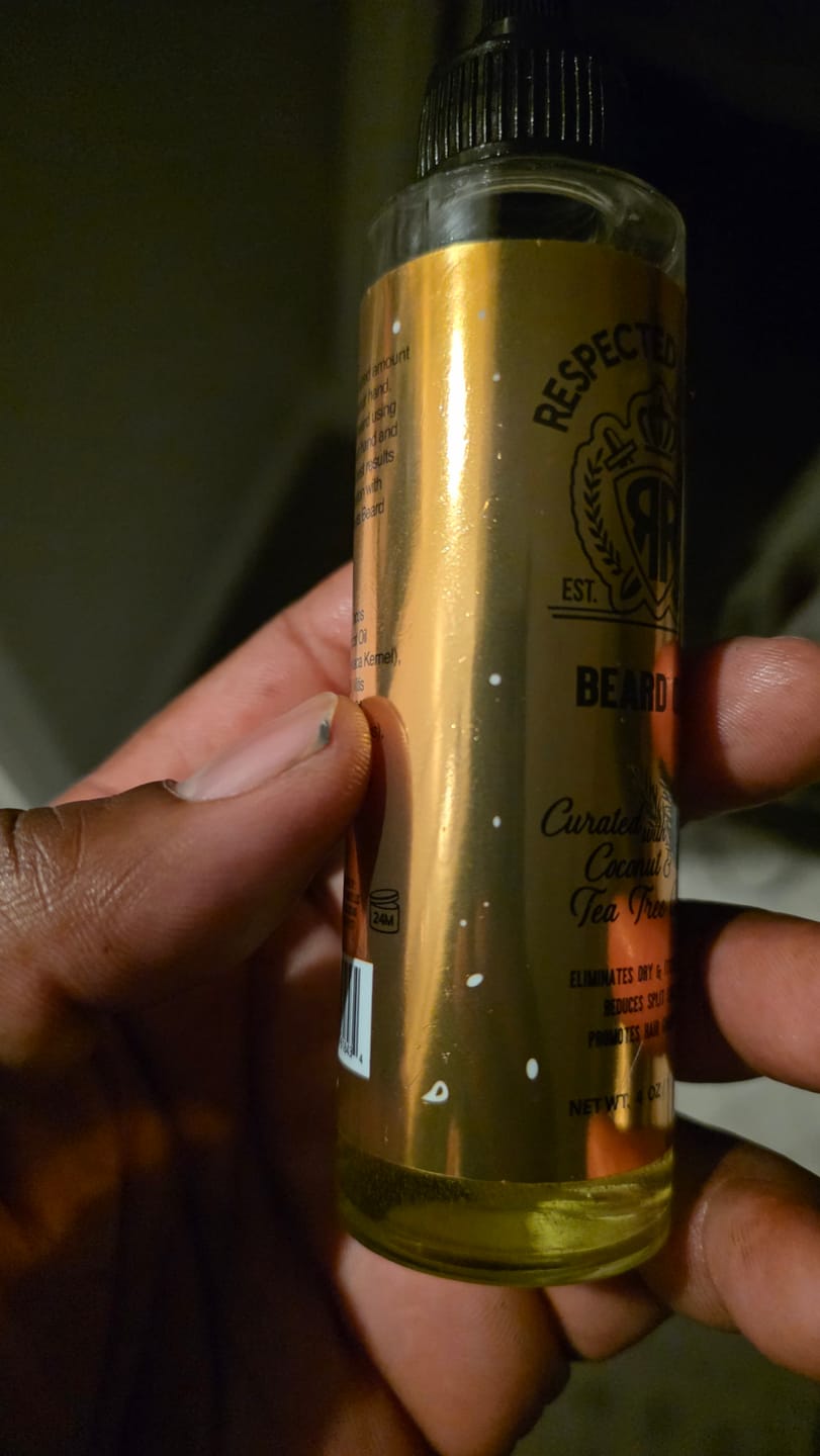 Customer photo review of Beard Oil