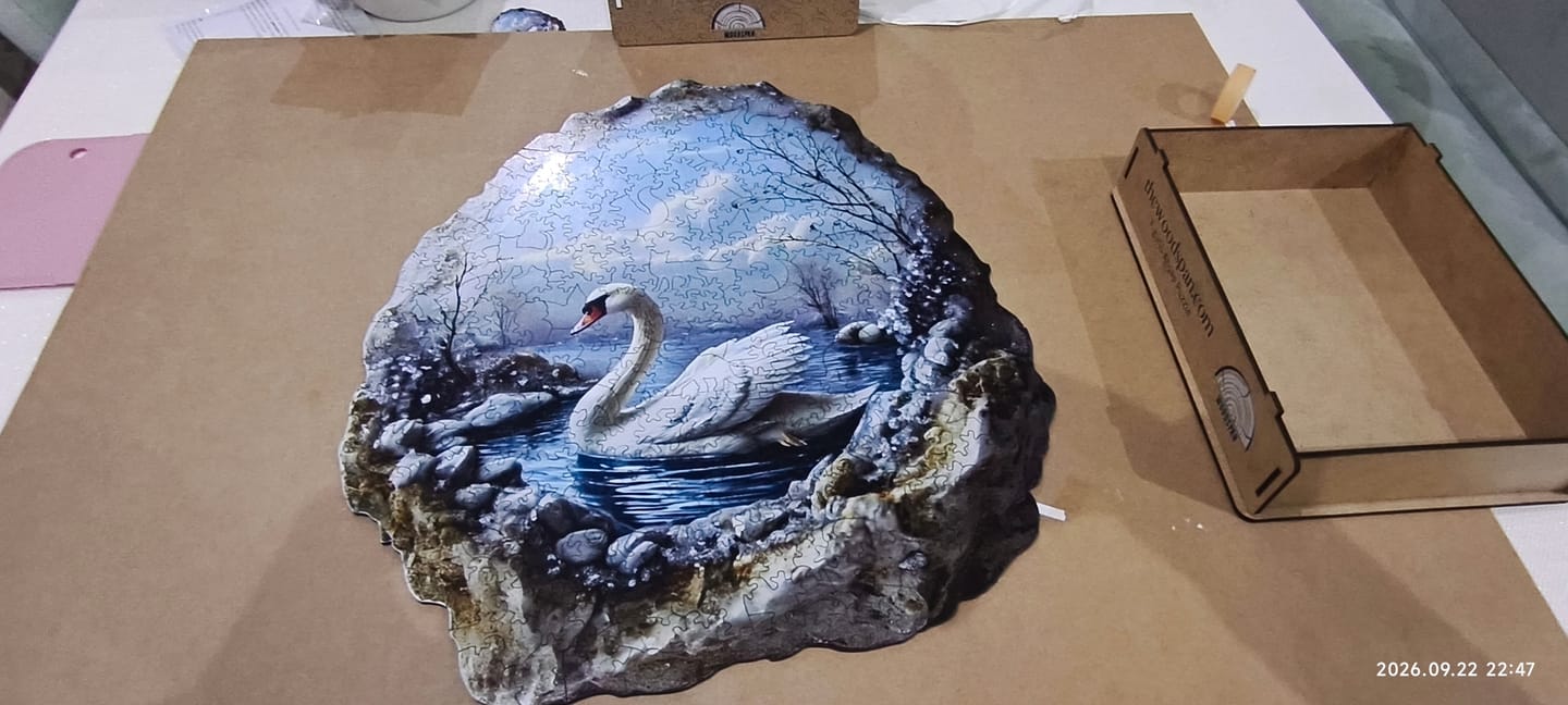 Customer photo review of Kristal Kuğu  - Ahşap Puzzle