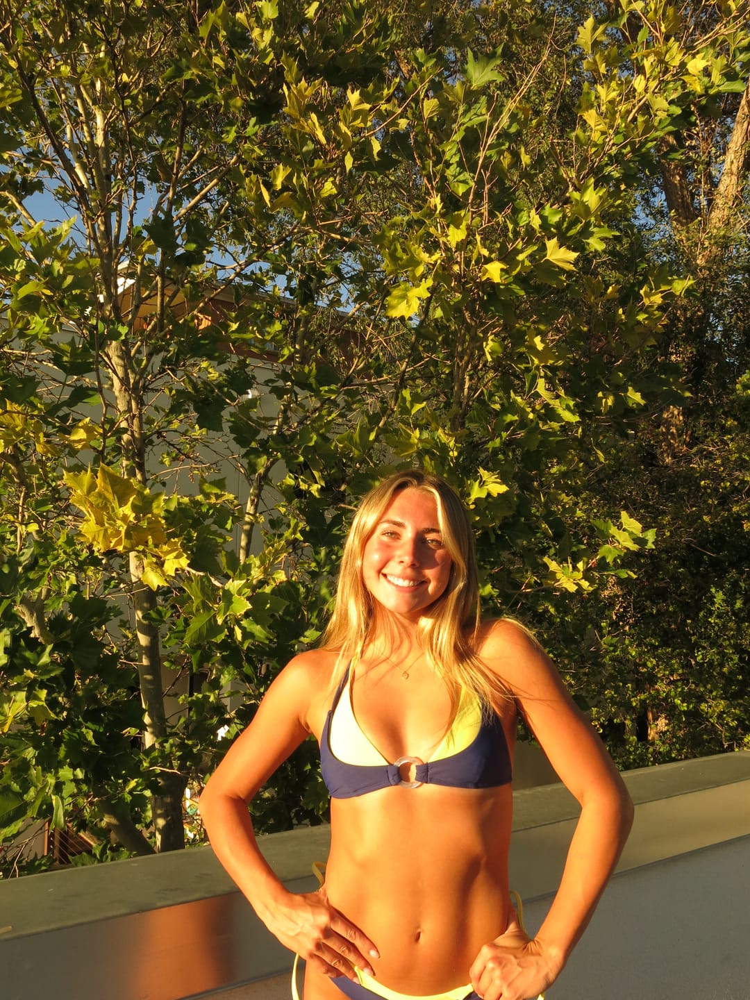 Customer photo review of Seamolly Colorblock Two Tone O Ring Double Layer Bikini Set