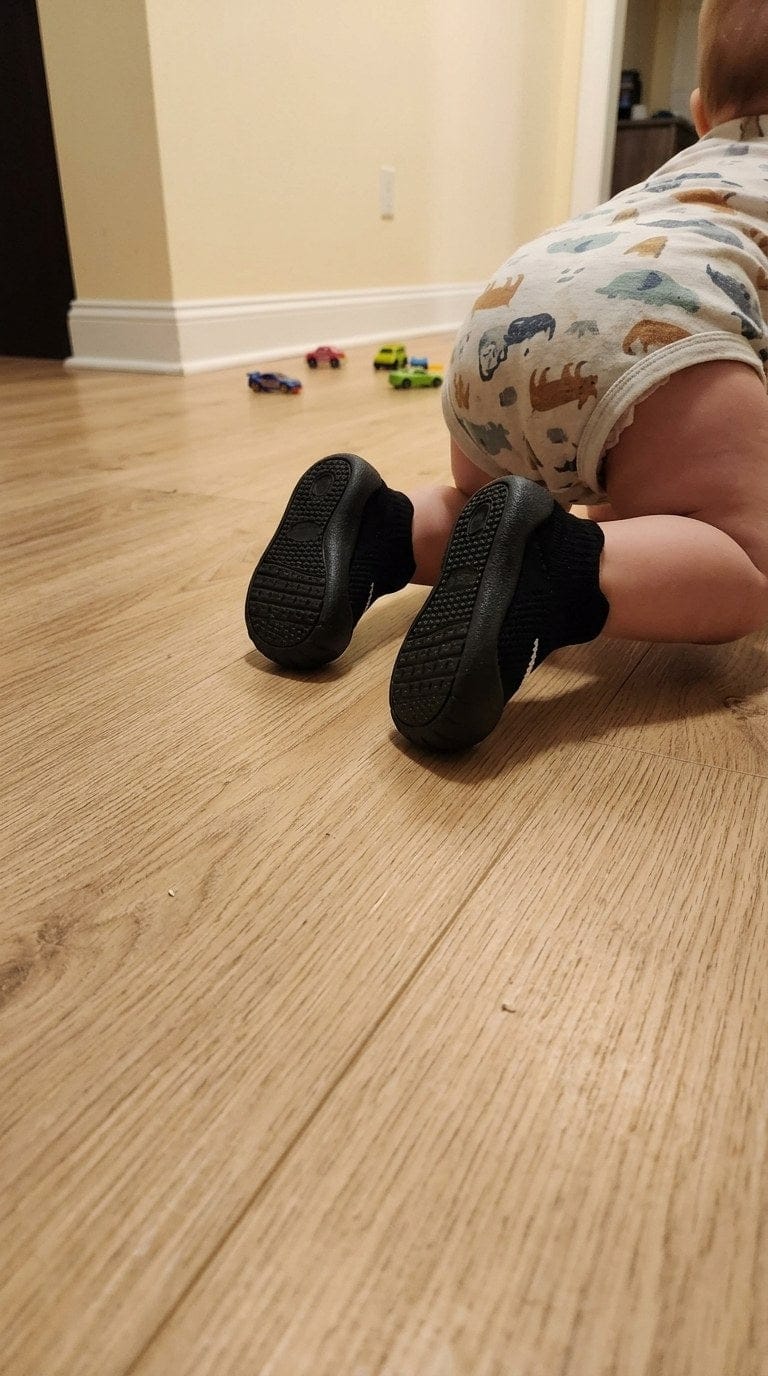 Customer photo review of Babyschuhe Krabbelschuhe | rutschfest atmungsaktiv weiche Sohle erste Schuhe