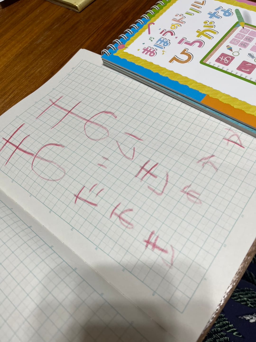 Customer photo review of 文字が消える!? まほうのドリル（ひらがな・カタカナ）
