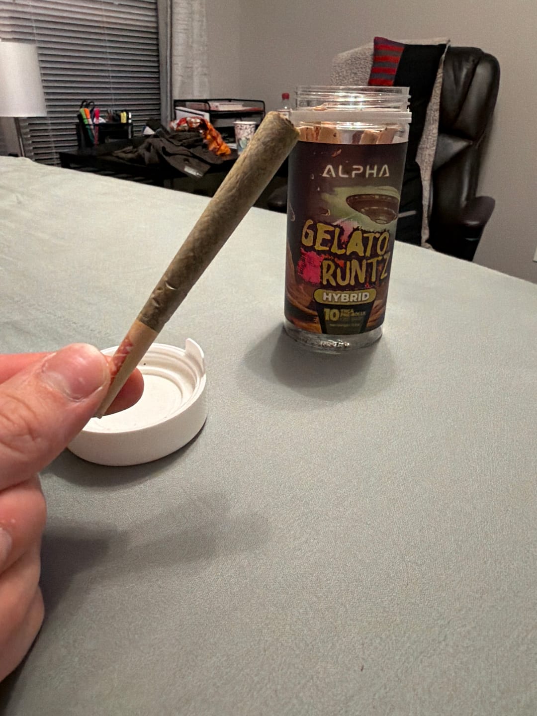 Customer photo review of Gelato Runtz THCa Pre Rolls 10 Pack 12.5g 🟢 Hybrid