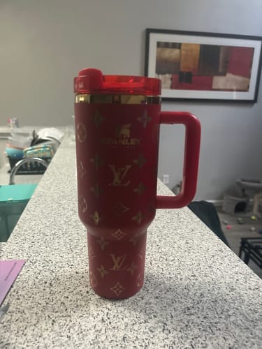 Customer photo review of Designer Holographic In-Car Insulated Cup 40 OZ
