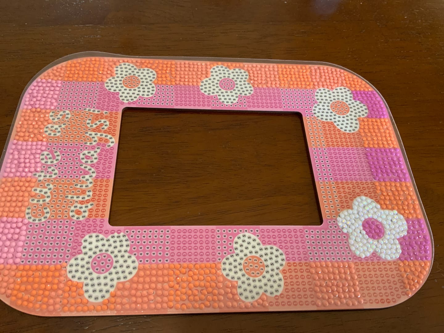 Customer photo review of Cute As Always - Diamond Painting Mirror Frame Kit