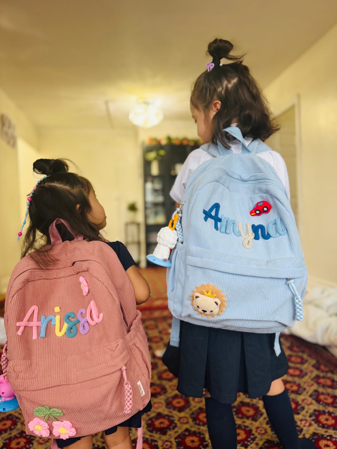 Customer photo review of K&C - Personalized Knitted Backpack