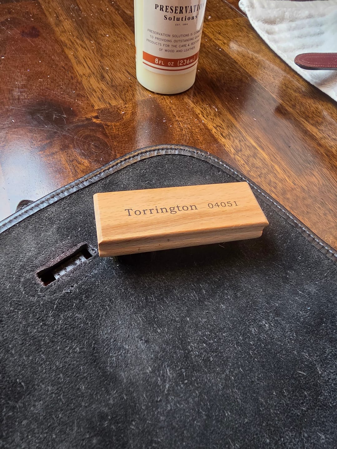 Customer photo review of Suede Brush
