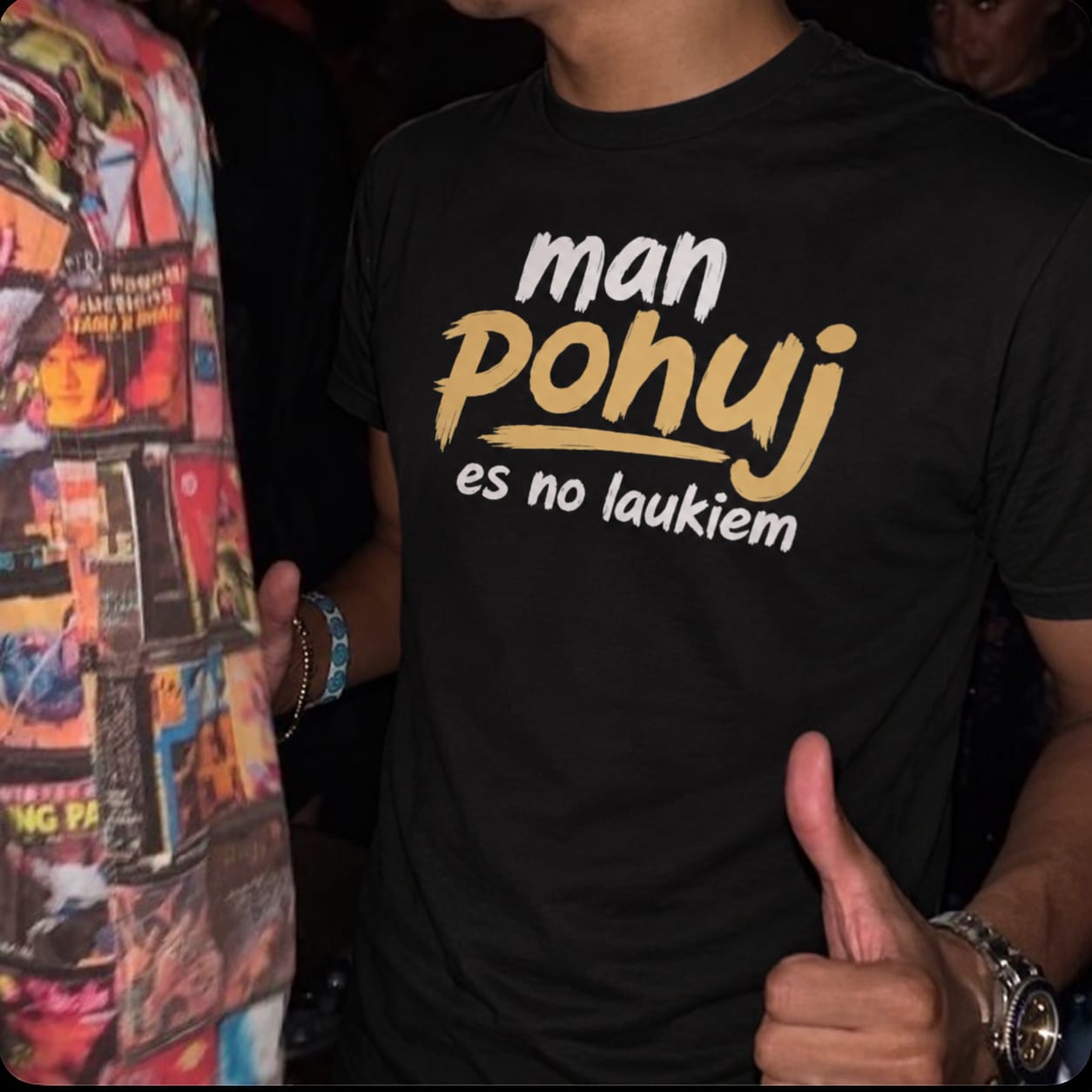 Customer photo review of T-Krekls ''Man pohuj es no laukiem''