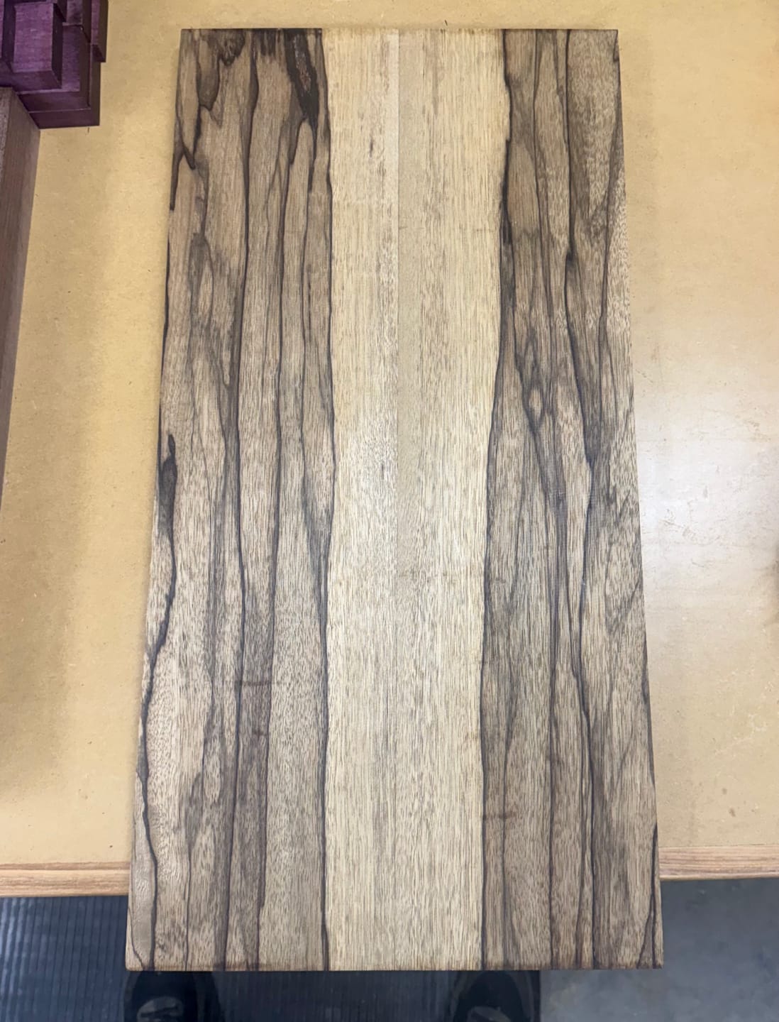 Customer photo review of Black Limba Cutting Board Lumber - 3/4" x 6" (2 Pieces)