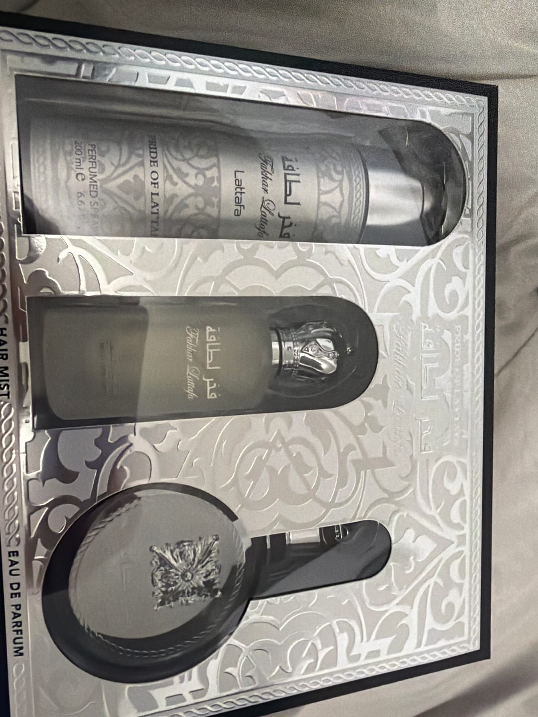 Customer photo review of Set Lattafa FAKHAR de 3 Pzs