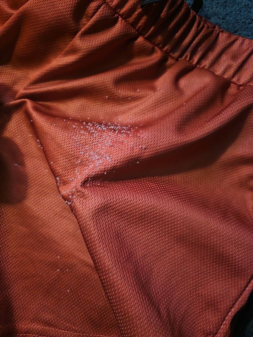 Customer photo review of Crusader Cross Performance Shorts - Red