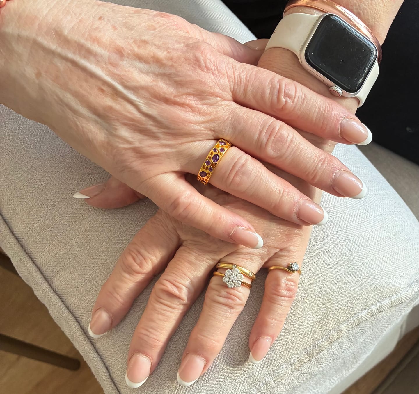 Customer photo review of Lattice Band Ring Collection