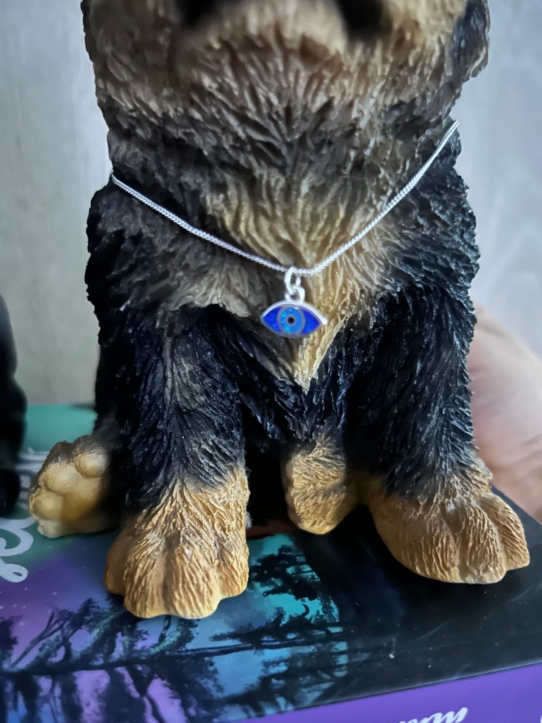 Customer photo review of Collar cielo profundo