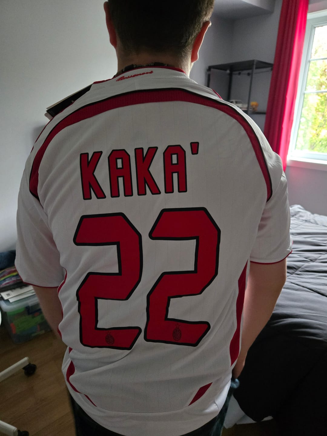 Customer photo review of Kaka AC Milan Away 2006/07 UCL Final Jersey
