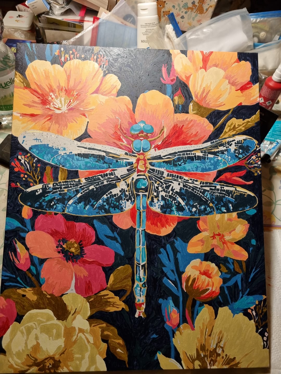 Customer photo review of Malen nach Zahlen - Kostbare Libelle