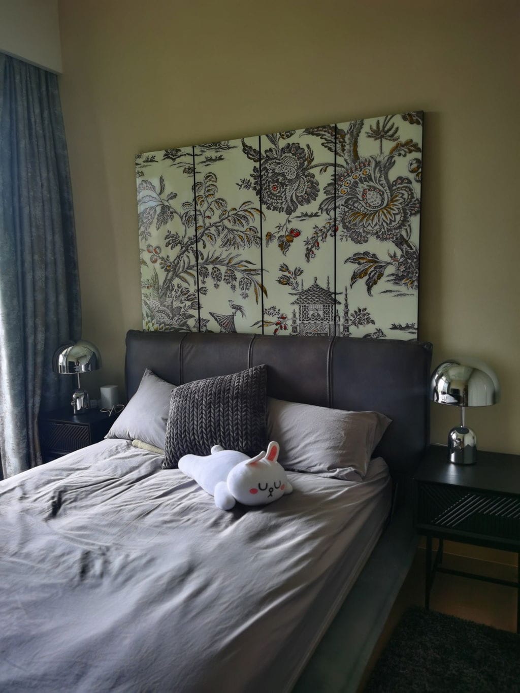 Customer photo review of Domed Metal Table Lamp, Gold Rose Gold or Chrome, Plug In