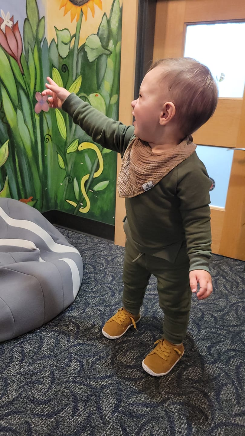 Customer photo review of Sweatshirt Onesie + Sweatpant Set