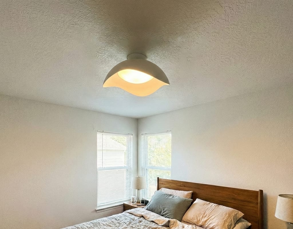 Customer photo review of Wave Ceiling Light, Ceiling or Wall Mount, 40 or 50 cm