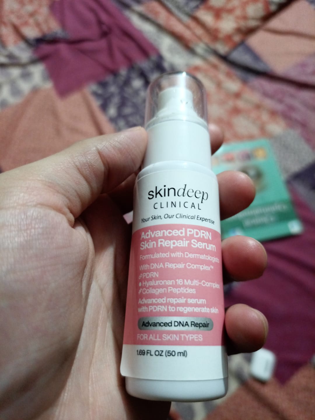 Customer photo review of Advanced PDRN Skin Repair Serum