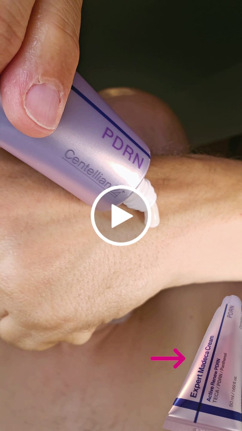 Customer video review of Expert Madeca Cream Active Renew PDRN 50ml