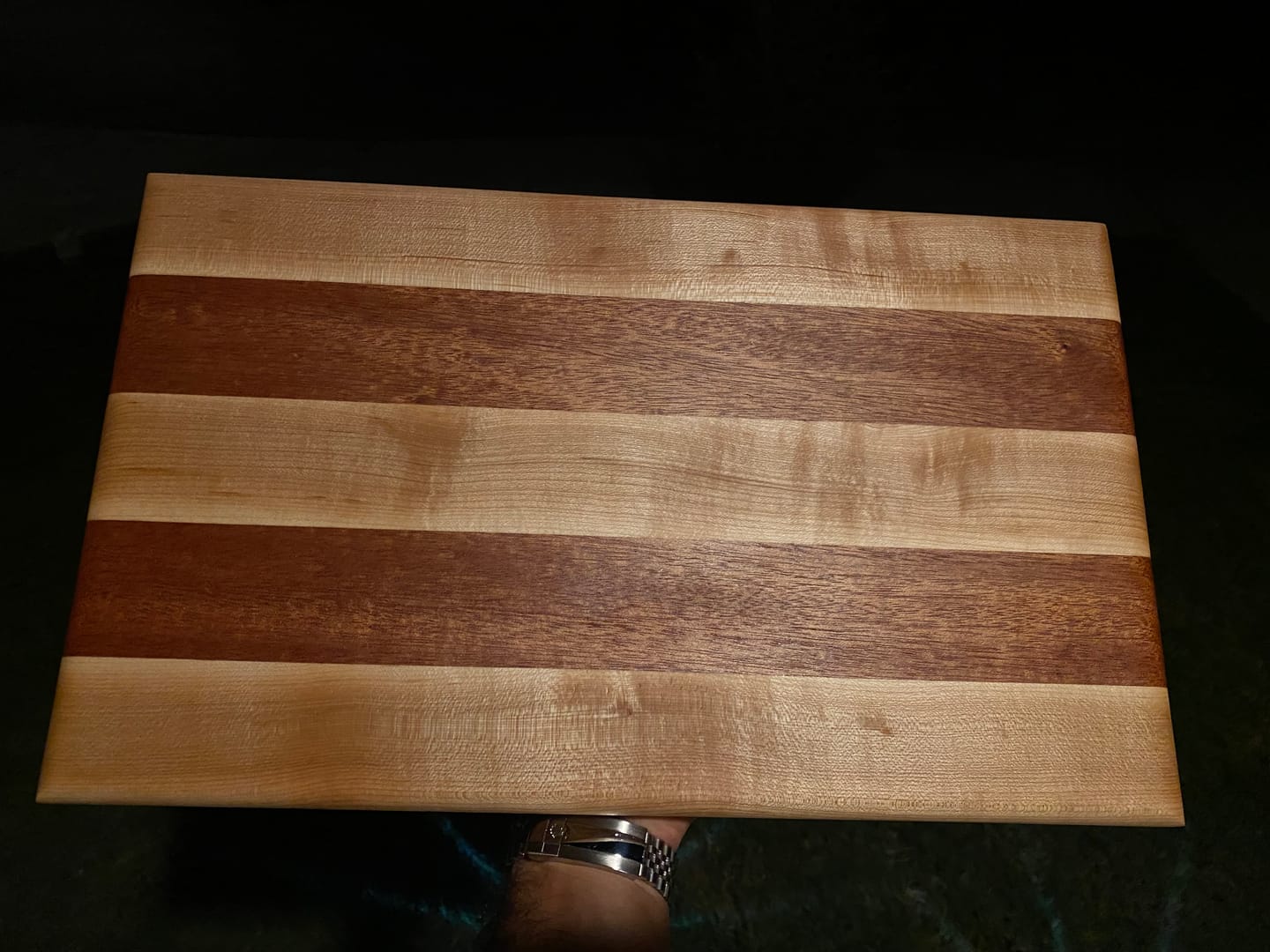Customer photo review of Combo Pack of 15 , 3/4" Lumber Board | Cutting Board Blocks |  Cherry, Ambrosia Maple ,Black Limba