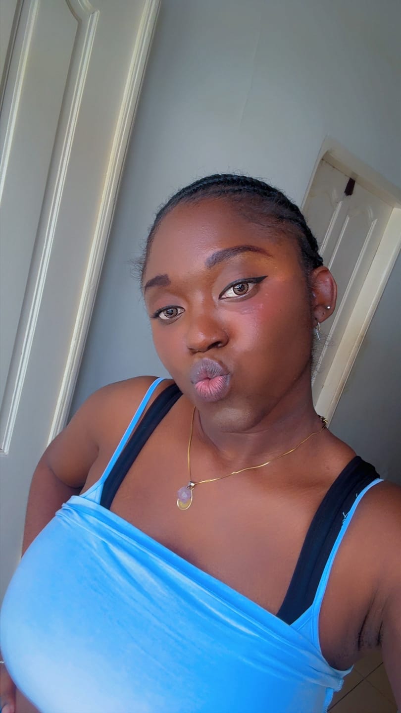 Customer photo review of Radiant Brown Prescription Contact Lenses