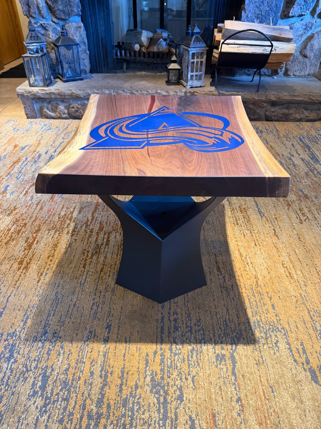 Customer photo review of End Table Legs 20" H Tree Trunk for Metal Modern Design - 216 Namu