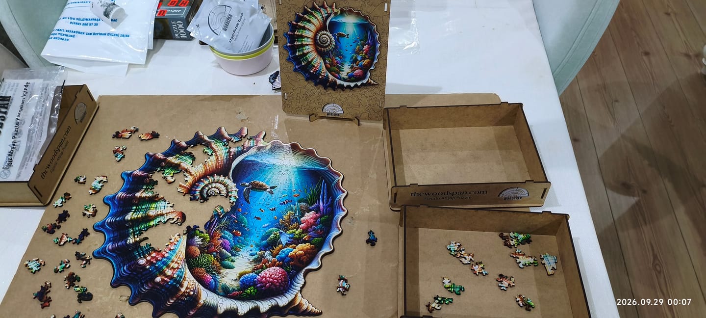 Customer photo review of Kabukta Fısıltılar - Ahşap Puzzle