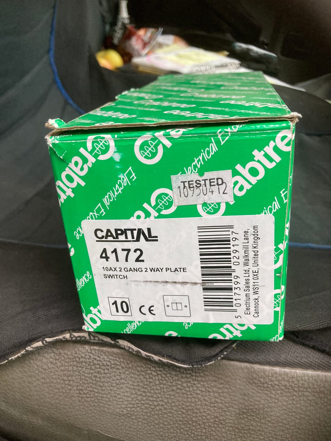 Customer photo review of Crabtree Capital 4170 10Ax 1 Gang 2 Way Switch