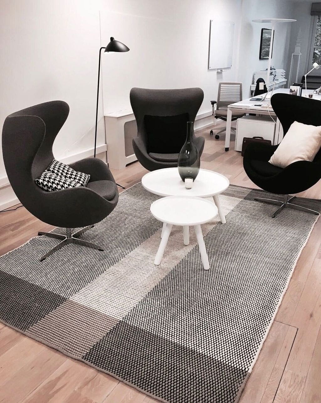 Customer photo review of Rotating Arm Floor Lamp, Black Aluminium and Brass, 160 cm